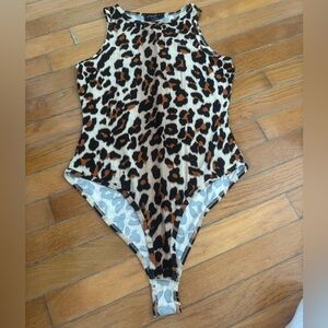 Leopard Print Bodysuit